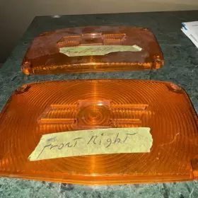 A1386 TRIM PARTS Amber Parking Light Lens Bowtie Bel Air #3