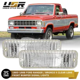 BL-FD-RANG-83-CLR UNIQUE STYLE RACING Usr Bumper Turn Signal