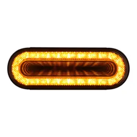 United Pacific 36665 24 Led 6 Inch Oval Mirage Light Turn Signal Amber Led/clear