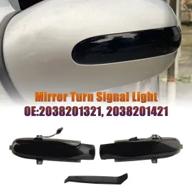2038201421 VIPJQ Benz Smoked Led Sequential Mirror Turn Light