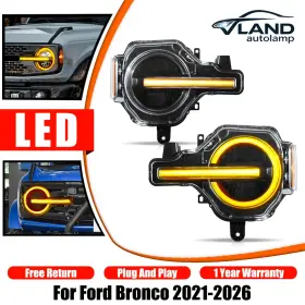 EVO-YAA-BRC-2062-AMBER VLAND Led Headlights Drl Animation