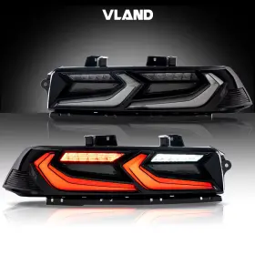 2014-2015 VLAND Smoked Tail Lights Rear Lamps Chevrolet Chevy