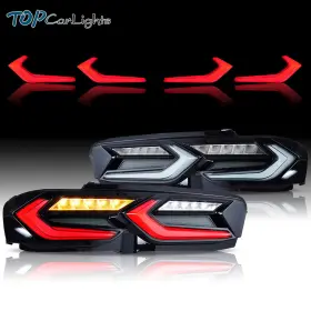 YAB-CMR-0510-SMOKED VLAND Top Led Tail Lights Chevrolet Chevy