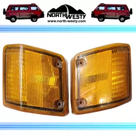 251953141 VOLKSWAGEN Front Turn Signal Light Lens Set Amber