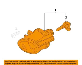 3C0941700B VOLKSWAGEN Passenger Corner Light Fog Driving Park #3