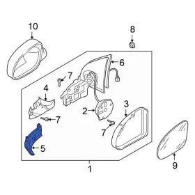 1K5949102 VOLKSWAGEN OE Front Right Turn Signal Light Housing