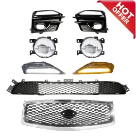 IN1200119 WENQI Front Bumper Upper Lower Grille Turn Signal