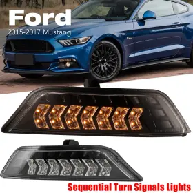 80-0640-09 WOLFX Led Sequential Turn Signals Drl Lights Front