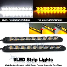 TL104 XOTIC TECH Arrow Car Drl Led Daytime Running Light Fog