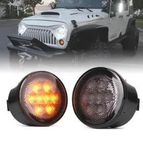TS-JK-G2-SMK XPRITE Front Amber Turn Signal Lights Jku Jeep