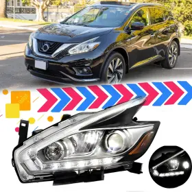 NI2502233 YLT AUTO Headlight Platinum Led Drl Left Driver