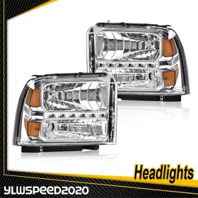 V-02HLA1220CWT YLWSPEED20 Headlights Lamps Left Right Ford