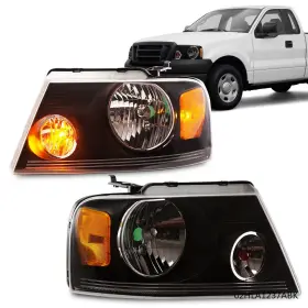 V-02HLA1237ABK YLWSPEED20 Housing Headlight Amber Corner F150