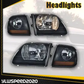 V-02HLA1238ABM YLWSPEED20 Headlights Amber Corner Lights F150