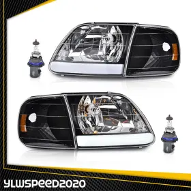 V-02HLA1238DBK YLWSPEED20 Led Headlights Corner Parking F150