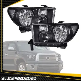 V-02HLA2034ABW YLWSPEED20 Headlights Toyota Tundra Sequoia