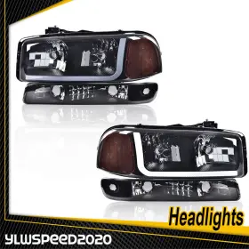 V-02HLA4541BBM YLWSPEED20 Led Drl Headlights Bumper Signal