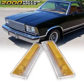 YLW800601 El Headlight Marker Turn Light Lamp Lens Malibu