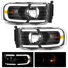 HLM-276-LT-DRL-BK-S ZX-MOTOR Led Tube Projector Headlights