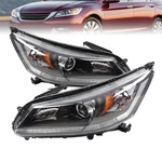 Halogen Headlights W/o Led Drl For 2013-2015 Honda Accord Sedan Left&right Side. Fixed Price $87.28.