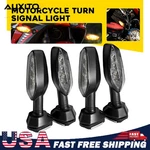 Front Rear Turn Signal Lights Amber Left Right For Kawasaki Versys 650 Lt 17-21. Fixed Price $32.29.