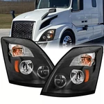 For 2004-2017 2018 Volvo Vnl Vnx Led Headlights Headlamps Black Left&right Dot. Fixed Price $329.90.