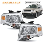 For 2007-2014 Ford Expedition Chrome Housing Amber Corner Headlight Headlamps. Fixed Price $95.99.