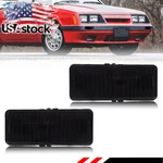 2x Smoke Lens Front Bumper Parking Turn Signal Lights For 1979-1986 Ford Mustang. Fixed Price $44.99.