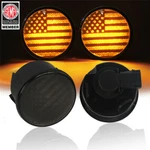 Us Flag Led Turn Signal Light Amber Indicator Blinker For 07-18 Jeep Wrangler Jk. Fixed Price $26.96.