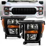 For 2021-2023 Ford F150 F-150 Black Halogen Headlights Headlamps Left+right. Fixed Price $298.99.