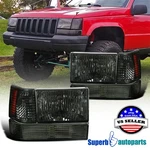 Fits 93-96 Jeep Grand Cherokee Head Lights Bumper Lamps+corner 6pc Smoke. Fixed Price $95.98.