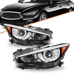 For 2014-2022 Infiniti Q50 W/o Afs Led Drl Projector Headlights Headlamps Pair. Fixed Price $198.79.