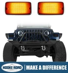 Hooke Road 2* Abs Turn Signal W/ Amber Light 12v For 1997-2006 Jeep Wrangler Tj. Fixed Price $21.96.