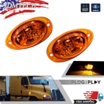 2pcs For Freightliner Cascadia Amber Led Side Marker Turn Signal Lights 5. Fixed Price $14.99.