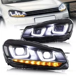 Vland Led Projector Headlights For Volkswagen Golf Mk6 2010-2014 W/sequential. Fixed Price $283.49.