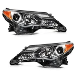 Left+right Headlights Assembly Pair For Toyota Rav4 2016 2017 2018 Black Housing. Fixed Price $142.99.