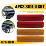 4x Front Fender Rear Side Light Red Amber Lens For Jeep 1974-1983 J10 J0994020 E. Fixed Price $24.69.