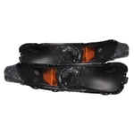 Anzo 511002 Pair Of 2 Black Amber Parking / Signal Lights For 05-09 Ford Mustang. Fixed Price $86.94.