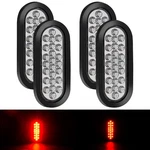 Pverandio 4pcs 6.3 Inch Oval 24 Led Trailer Tail Lights 6.3" Red. Fixed Price $44.25.