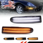 Smoked Dynamic Led Front Parking Turn Signal Lights For 00-02 Mitsubishi Eclipse. Fixed Price $59.99.