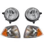 Headlight Kit For 2007-2010 Jeep Compass With Bulbs Driver And Passenger Side. Fixed Price $139.89.