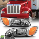 2008-2013 Peterbilt 325/384/386 Truck Chrome Headlights Headlamps Set Left+right. Fixed Price $189.99.