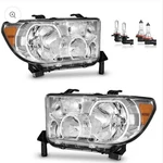 Headlights Assembly For 2007-2013 Toyota Tundra 08-17 Sequoia Headlamps Lh+rh. Fixed Price $99.99.