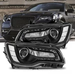 For 2011-2023 Chrysler 300 Led Drl Projector Headlights Lh&rh Black Amber. Fixed Price $99.99.