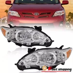 Left & Right Headlights For 2011 2012 2013 Toyota Corolla Headlamps Replacement. Fixed Price $56.00.