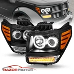2007-2012 For Dodge Nitro Led Turn Signal Projector Black Headlights Pair. Fixed Price $270.81.