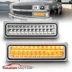 For 1994-1999 Chevy Gmc C10 C/k Yukon Tahoe Suburban Led Bumper Lights Pair. Fixed Price $94.41.