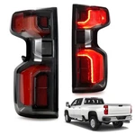 Upgrade Tail Lights For 2019-2026 Chevy Silverado 1500 Led Black Pair Conversion. Fixed Price $209.99.