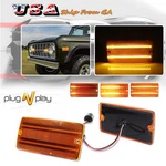 Amber Lens Front Grill Led Parking Turn Signal Lights For 1969-1977 Ford Bronco. Fixed Price $49.99.