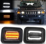 2pcs For Hummer H2 03-09 4door Amber Led Corner Turn Signal Lights Parking Lamps. Fixed Price $79.99.